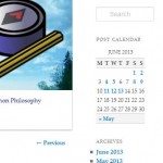 A screenshot from the Twenty Eleven sidebar for post pages.